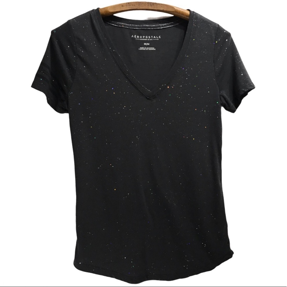 Aeropostale V-Neck Shimmer Tank